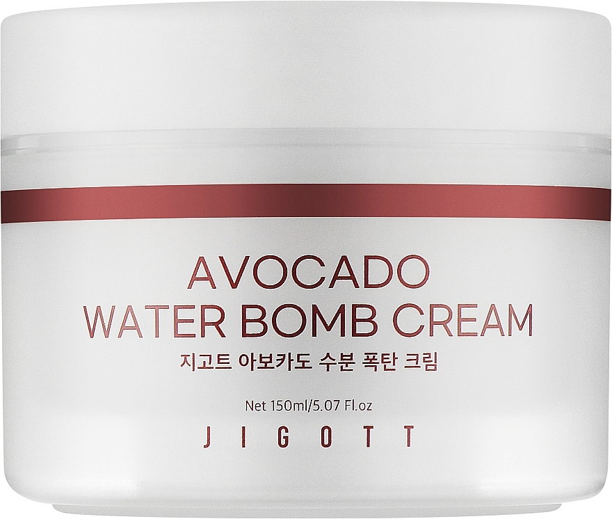 Зволожувальний крем для обличчя з авокадо - Jigott Avocado Water Bomb Cream — фото N1