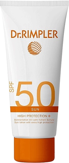 Сонцезахисний лосьйон для тіла - Dr. Rimpler Sun High Protection+ SPF 50 — фото N1