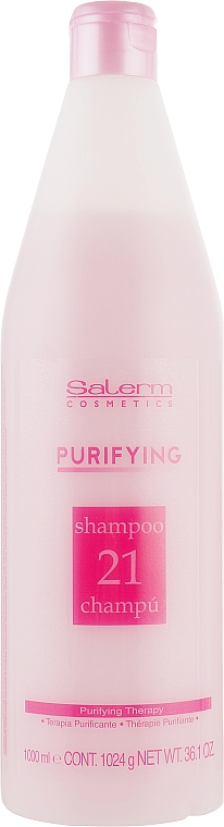 Шампунь для всіх типів волосся - Salerm 21 Purifying Shampoo — фото N1