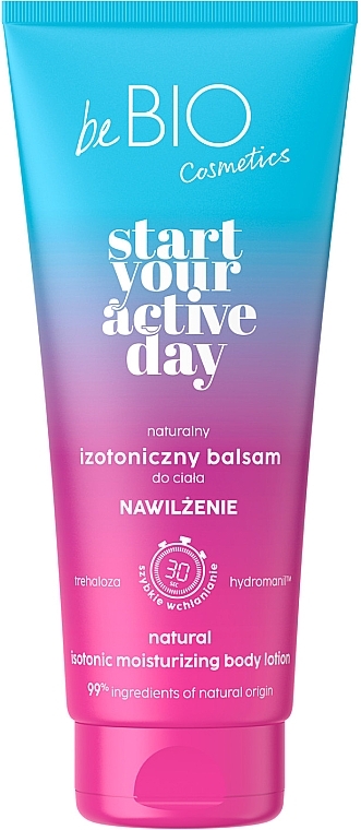 Увлажняющий изотонический лосьон для тела - BeBio Start Your Active Day Body Lotion — фото N1