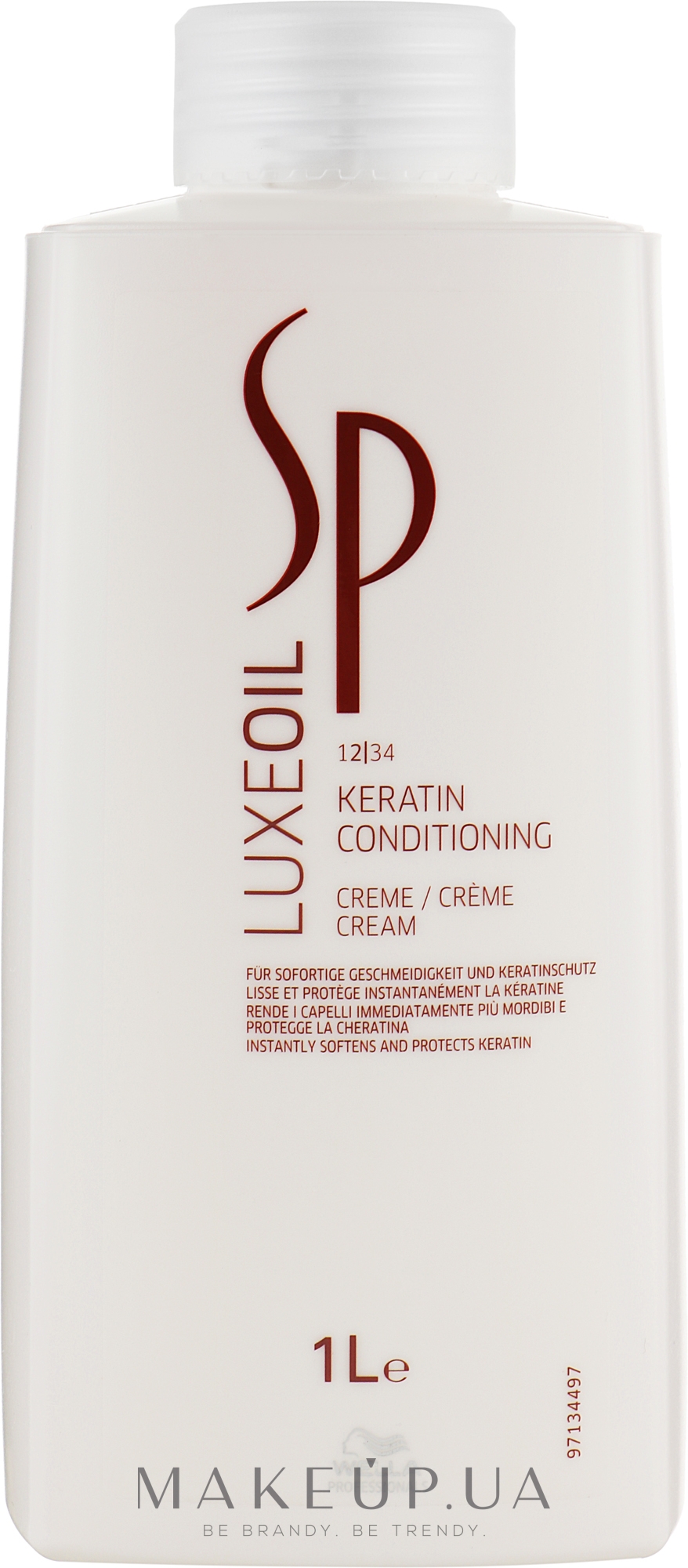 Крем-кондиционер для восстановления кератина - Wella SP Luxe Oil Keratin Conditioning Cream — фото 1000ml