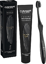 Набір - Curaprox Curasept Black Whitening Luxury (t/paste/75ml + toothbrush) — фото N2