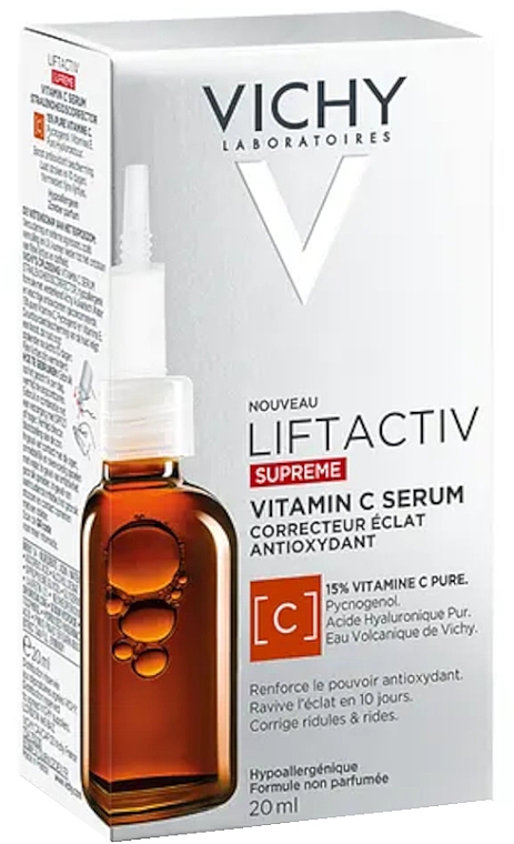 Сироватка для обличчя з вітаміном С - Vichy Liftactiv Supreme Vitamin C Serum — фото N3