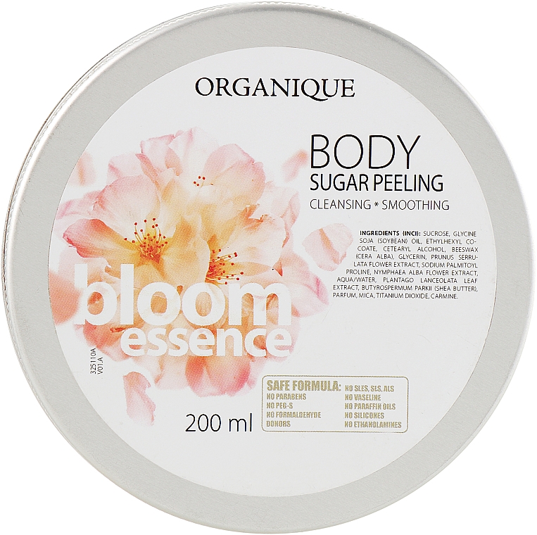 Живильний цукровий пілінг для тіла - Organique Bloom Essence Body Sugar Peeling — фото N2