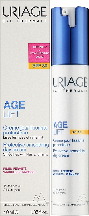 УЦЕНКА Защитный разглаживающий дневной крем - Uriage Age Lift Protective Smoothing Day Cream SPF30 * — фото N2