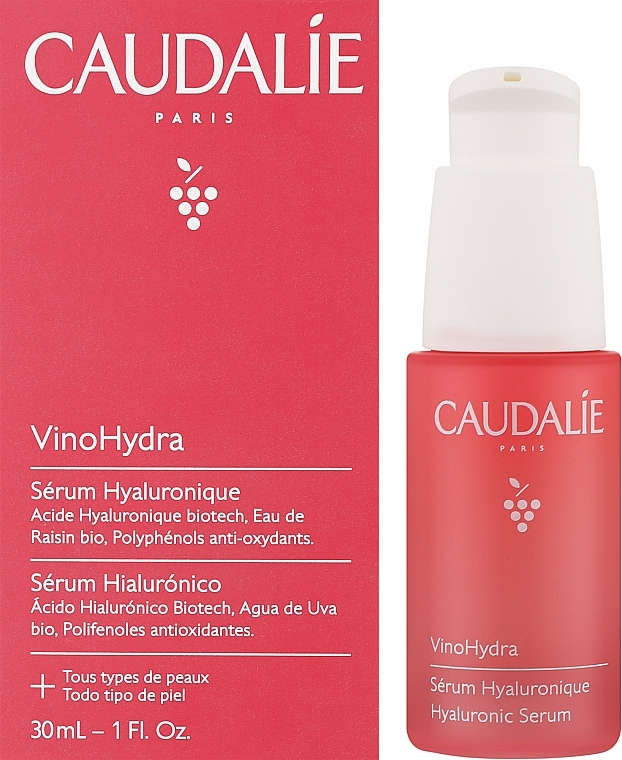 Гиалуроновая сыворотка для лица - Caudalie VinoHydra Hyaluronic Serum — фото N2