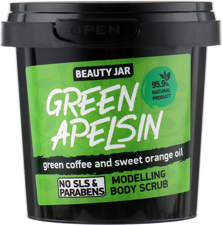 Скраб для тела моделирующий "Green Apelsin" - Beauty Jar Modelling Body Scrub