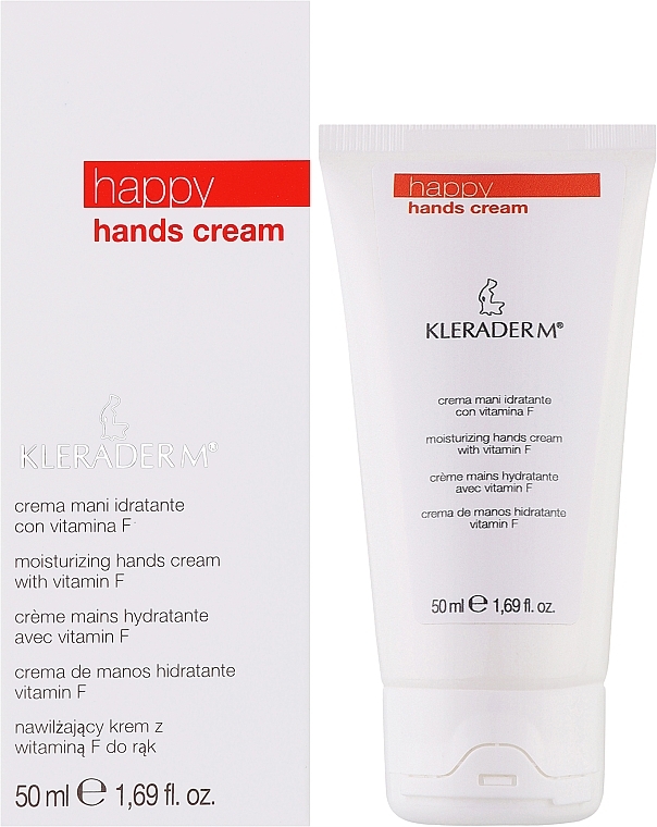 Увлажняющий крем для рук с витамином F - Kleraderm Happy & Body Care Hands Cream — фото N2