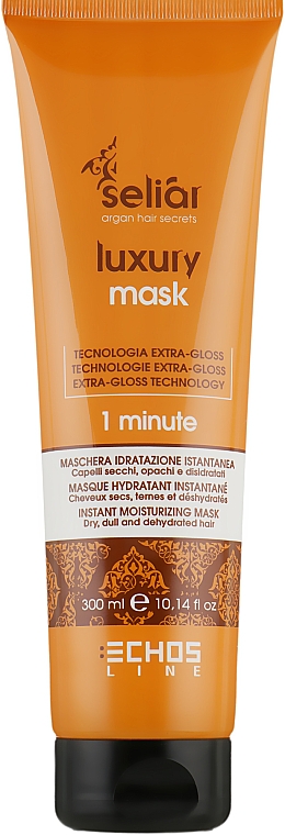 Зволожувальна маска для волосся - Echosline Seliar Luxury 15 Actions Mask — фото N2