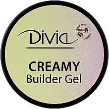 Гель для нарощування нігтів - Divia Creamy Builder Gel Clear — фото N4