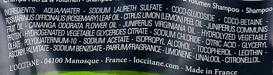 Шампунь для волосся - L'Occitane Aromachologie Volume & Strength Shampoo (дой-пак) — фото N3