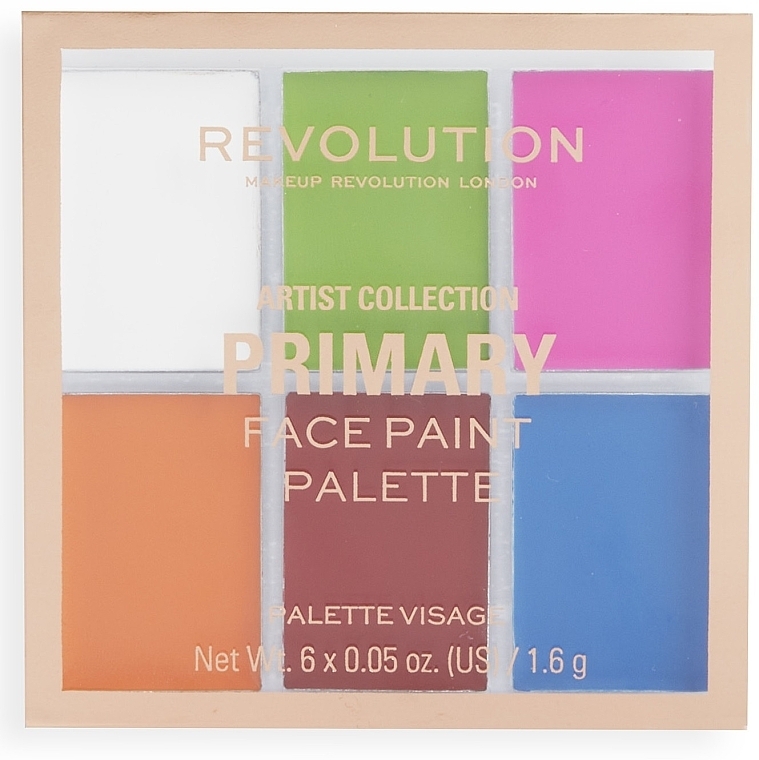 Фарби для обличчя - Makeup Revolution Artist Collection Primary Face Paint Palette — фото N1