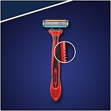 Набір одноразових станків для гоління, 12 шт. - Gillette Blue 3 Plus — фото N4