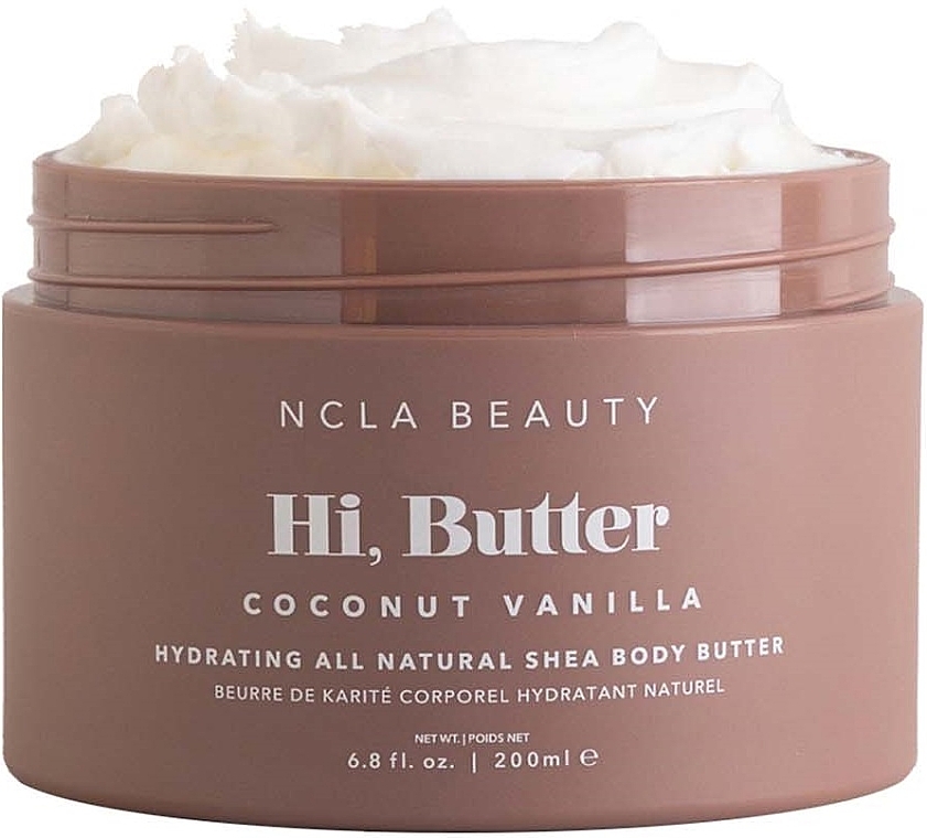 Батер для тіла «Кокос і ваніль» - NCLA Beauty Hi, Butter Coconut Vanilla Hydrating All Natural Shea Body Butter — фото N1