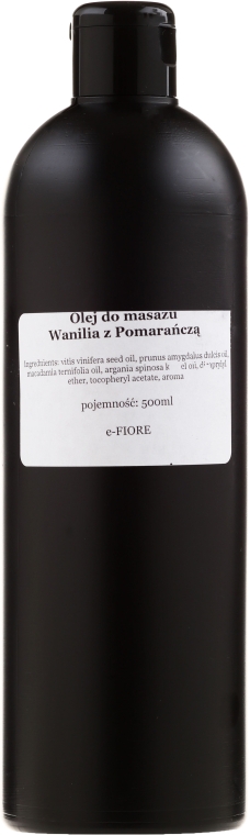 Олія для масажу "Ваніль і апельсин" - E-Fiore Massage Oil Vanilla&Orange — фото N2