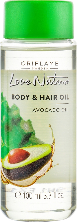 Олія для тіла та волосся "Авокадо" - Oriflame Body & Hair Avocado Oil — фото N1