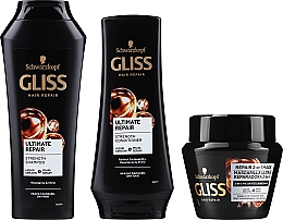 Набір - Gliss Kur Ultimate Repair (shm/250ml + cond/200ml + mask/300ml + bag) — фото N2