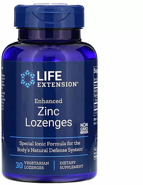 Льодяники "Цинк" - Life Extension Enhanced Zinc Lozenges — фото N1