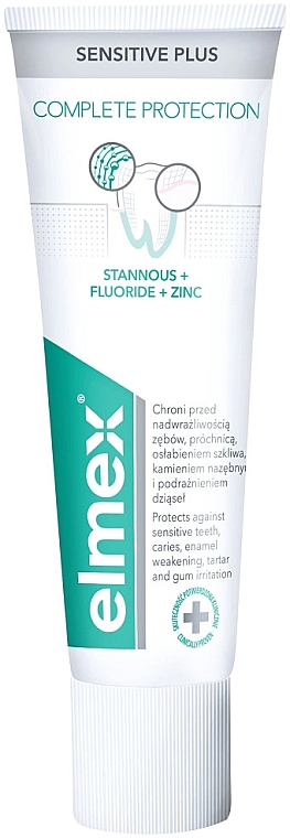 Зубная паста для чувствительных зубов - Elmex Sensitive Plus Complete Protection — фото N2