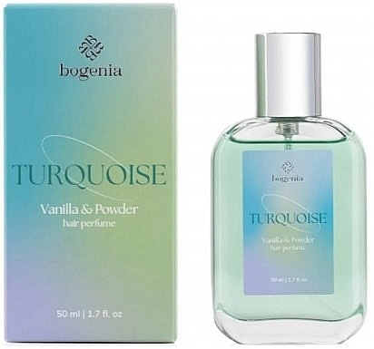 Аромат для волосся - Bogenia Turquoise Vanilla & Powder Hair Perfume — фото N1