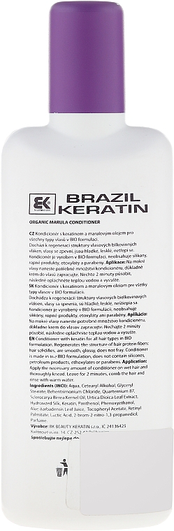 Кондиціонер для волосся - Brazil Keratin BIO Marula Organic Conditioner — фото N2