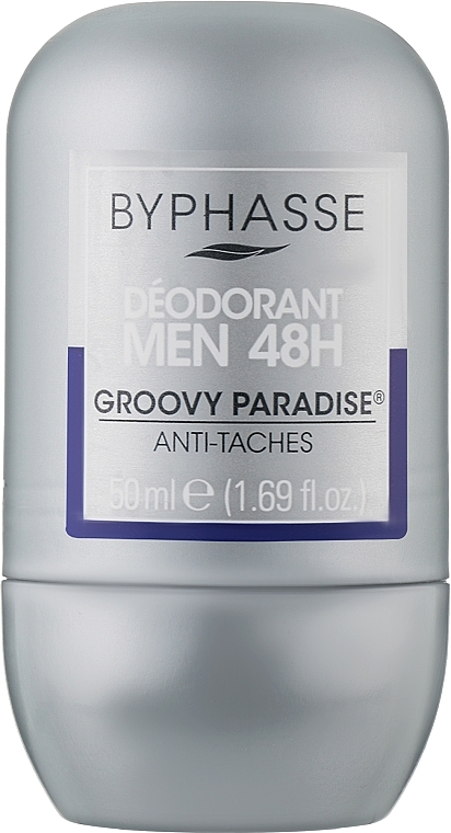 Чоловічий дезодорант роликовий "Захопливий рай" - Byphasse 48h Deodorant Man Groovy Paradise