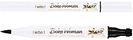 Парфумерія, косметика Підводка для очей зі штампом - Wibo Boho Woman Eyeliner with Flower Stamp