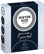 Духи, Парфюмерия, косметика Презервативы латексные, размер 69, 3 шт - Mister Size Extra Fine Condoms