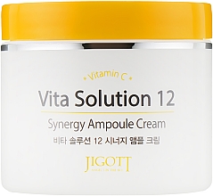 Тонизирующий ампульный крем для лица с витамином С - Jigott Vita Solution 12 Synergy Ampoule Cream — фото N2
