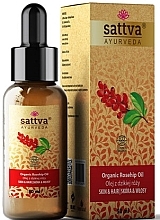 Органическое масло "Шиповник" - Sattva Ayurveda Organic Rosehip Oil — фото N1