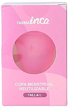 Менструальна чаша велика, рожева - Inca Farma Menstrual Cup Large — фото N4