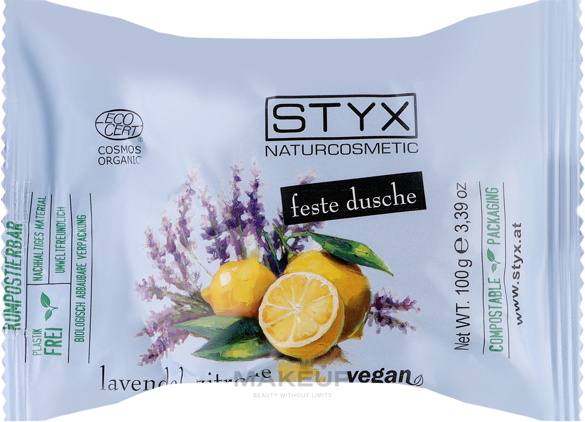 Твердое мыло для душа "Лаванда-лимон" - Styx Naturcosmetic Lavender-Lemon Solid Shower — фото 100g