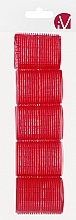 Бигуди с липучкой, 499594, красные - Inter-Vion — фото N1