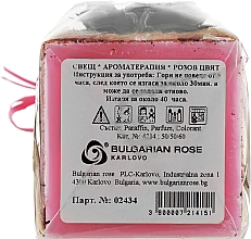 Ароматическая свеча "Цветок розы" - Bulgarian Rose — фото N2
