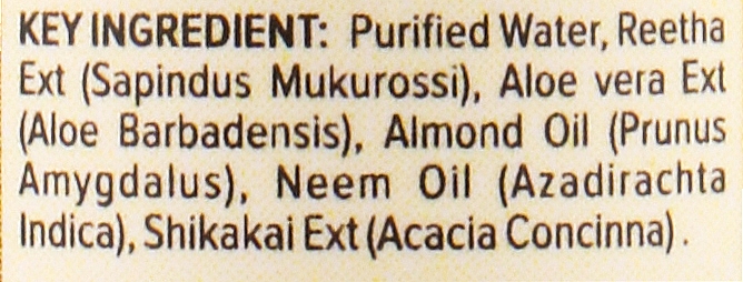 Натуральный травяной шампунь "Мед и миндаль" - Khadi Natural Ayurvedic Honey & Almond Hair Cleanser — фото N3