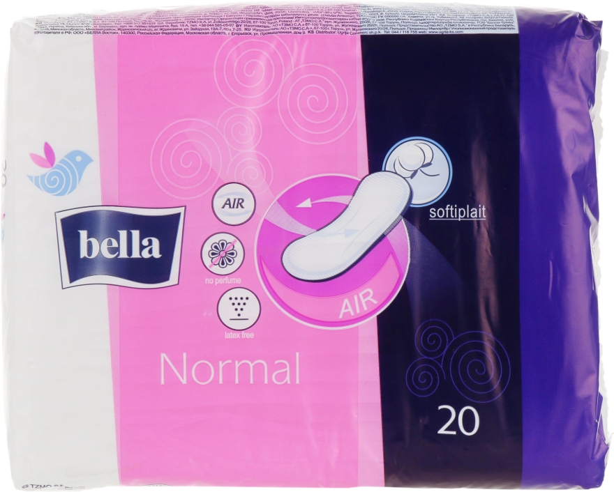 Прокладки Air Softiplait Normal, 20 шт. - Bella — фото N3