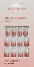 Парфумерія, косметика Набір накладних нігтів - Makeup Revolution Flawless False Nails Ultra Glam