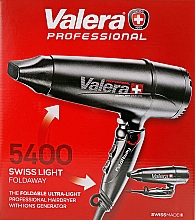 Фен для волосся дорожній Swiss Light 5400 Fold-Away Ionic Black - Valera — фото N2