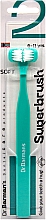 Парфумерія, косметика Тристороння зубна щітка, компактна, бірюзова - Dr. Barman's Superbrush Compact