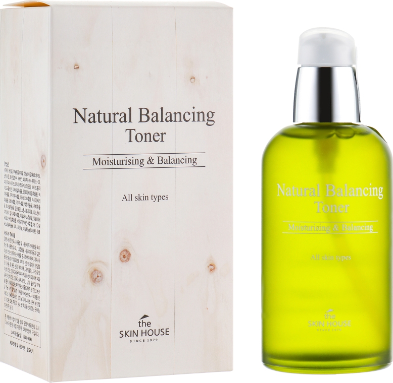 Зволожувальний і матувальний тонер для відновлення балансу шкіри - The Skin House Natural Balancing Toner