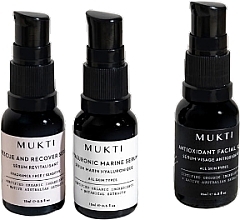 Духи, Парфюмерия, косметика Набор - Mukti Organics Sensitive Mini Collection (serum/15ml*2 + oil/15ml)