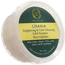 Парфумерія, косметика Твердий шампунь для світлого волосся - Fresh Line Urania Brightening & Color Enhancing Solid Shampoo
