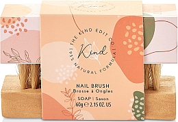 Набір - The Kind Edit Co Kind Soap & Nail Brush Set (soap/60g + n/brush) — фото N1