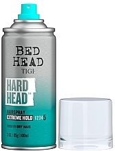 Лак для волосся сильної фіксації - Tigi Bed Head Hard Head Hairspray Extreme Hold Level 5 — фото N3