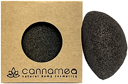 Губка для очищення обличчя з додаванням активованого вугілля - Cannamea — фото N1