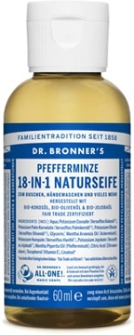 Рідке мило "М'ята" - Dr. Bronner’s 18-in-1 Pure Castile Soap Peppermint — фото N1