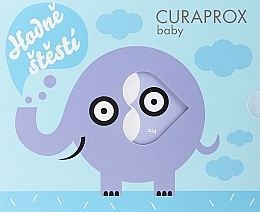 Набор - Curaprox Baby Boy (tooth/brush/1pcs + Teether + Dummy) — фото N1