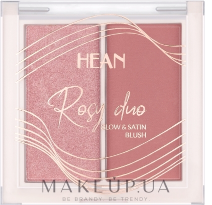 Румяна для лица - Hean Rosy Duo Glow & Satin Blush — фото RD1 - Pretty