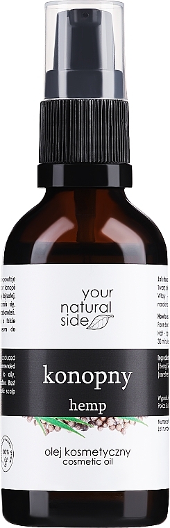 Натуральна олія конопель - Your Natural Side Hemp Organic Oil — фото N1