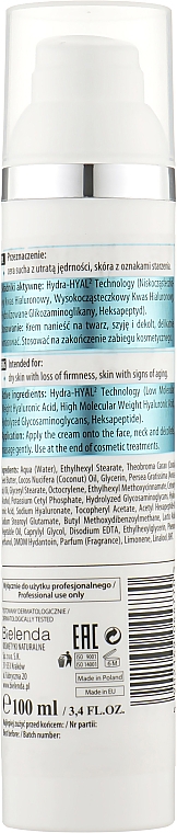 Гіалуроновий крем для обличчя, SPF 15 - Bielenda Professional Hydra-Hyal Injection Hyaluronic Face Cream — фото N2